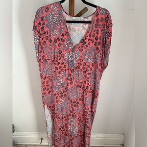 Novella Royale Margot Caftan in Rosette Gardenia Size M/L